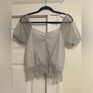 Crop Top polka dot cute summer top